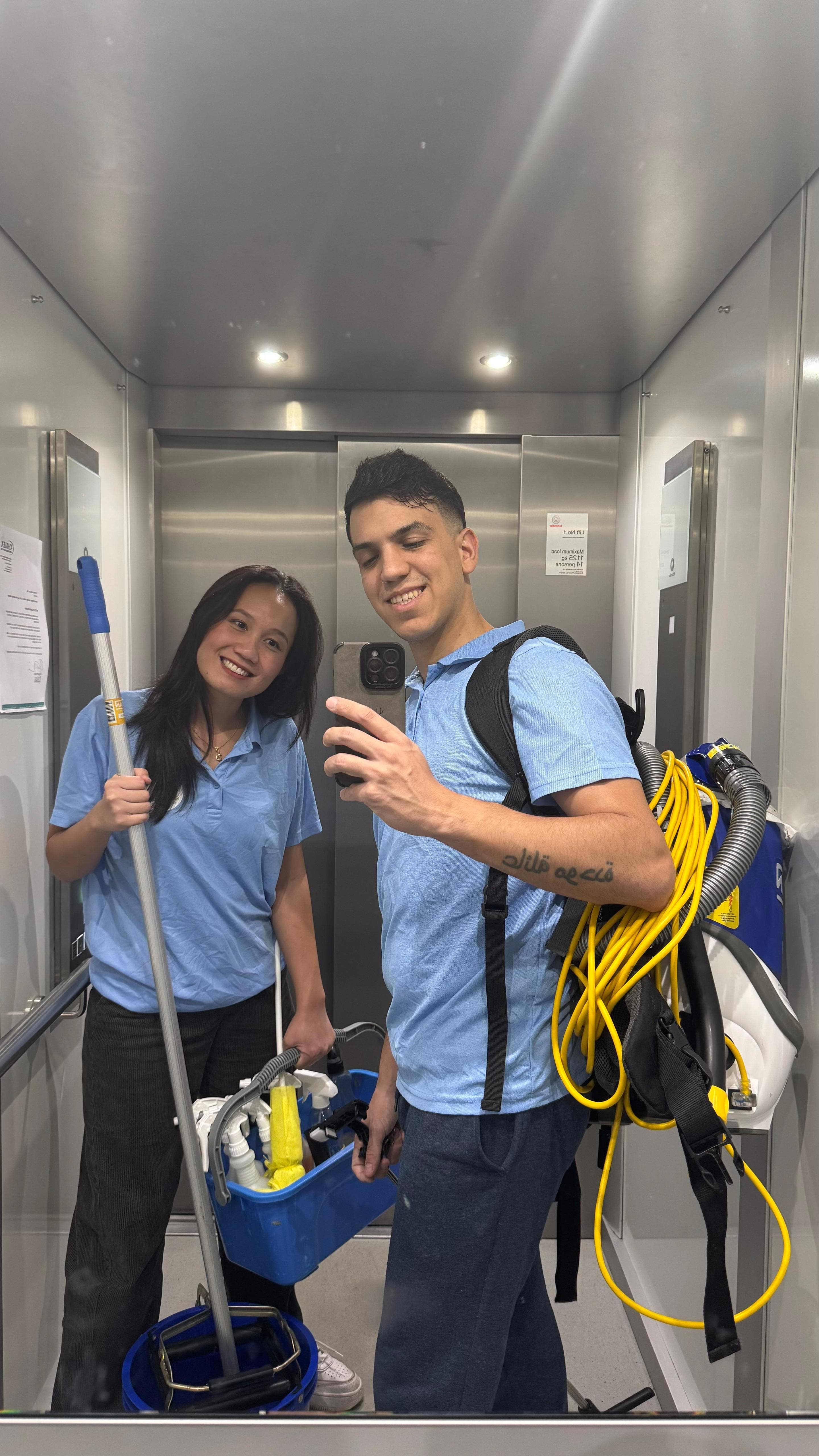 ShineMasters team, Federico and Sarunya ready for a clean in Sydney